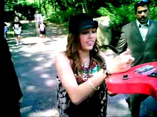 Miley Cyrus with RACC Trusted collector Autograph Pros