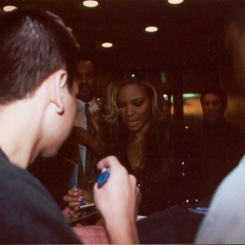 Beyonce with Autograph Pros