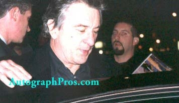 Robert De Niro with RACC Trusted collector Autograph Pros
