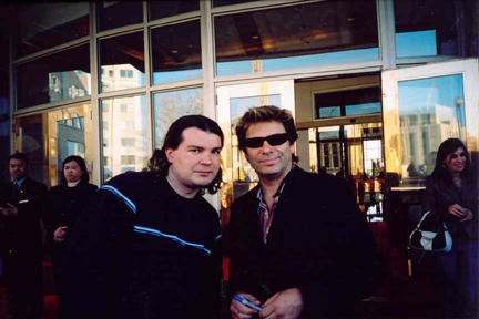 Roger Taylor Photo with RACC Autograph Collector bpautographs Roger Taylor Photo with RACC Autograph Collector bpautographs