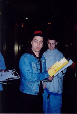 Billie Joe Armstrong with RACC Trusted collector Autograph Pros