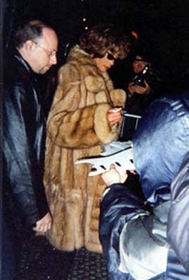 Whitney Houston with RACC Trusted collector Autograph Pros