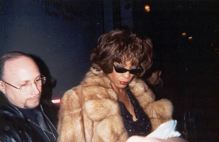 Whitney Houston with RACC Trusted collector Autograph Pros