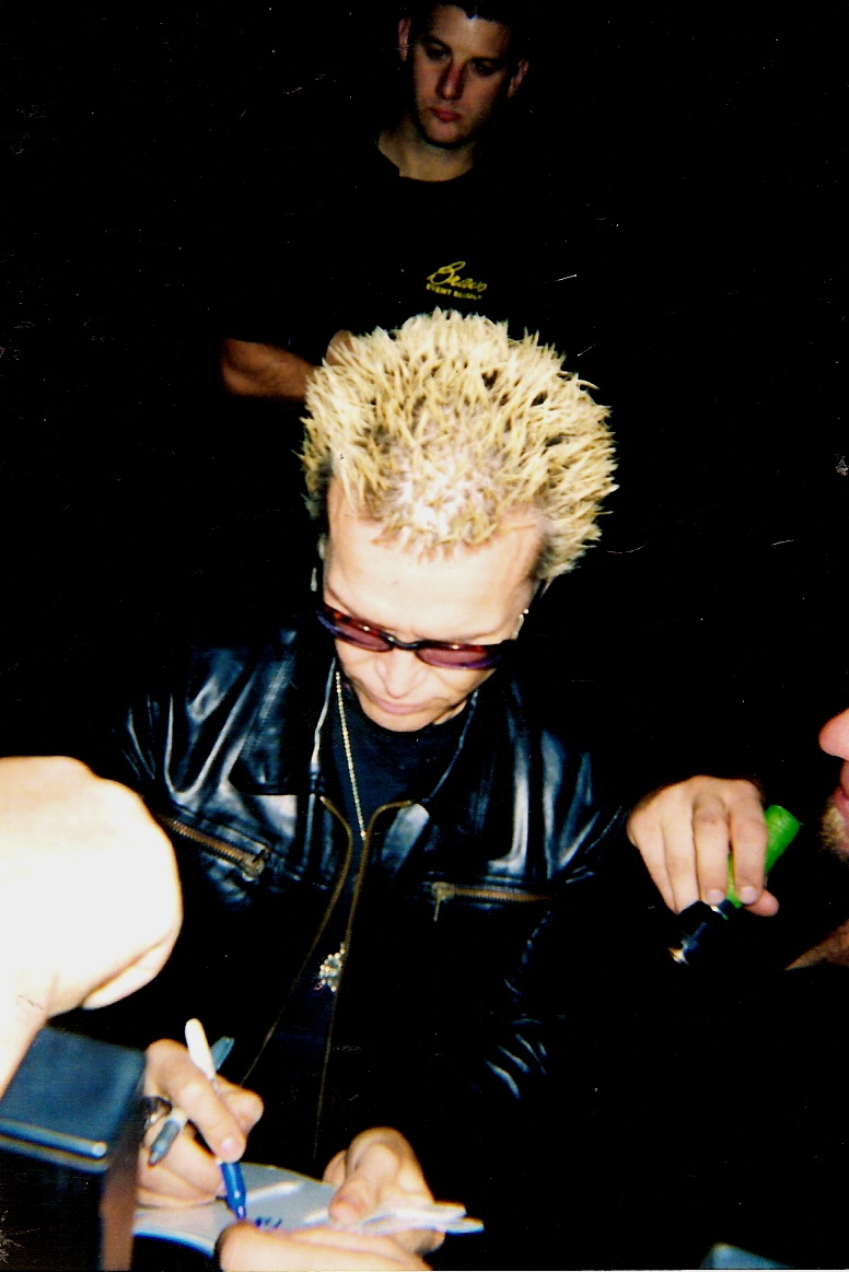Billy Idol with RACC Trusted collector Autograph Pros