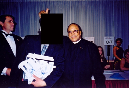 Quincy Jones with RACC Trusted collector Autograph Pros