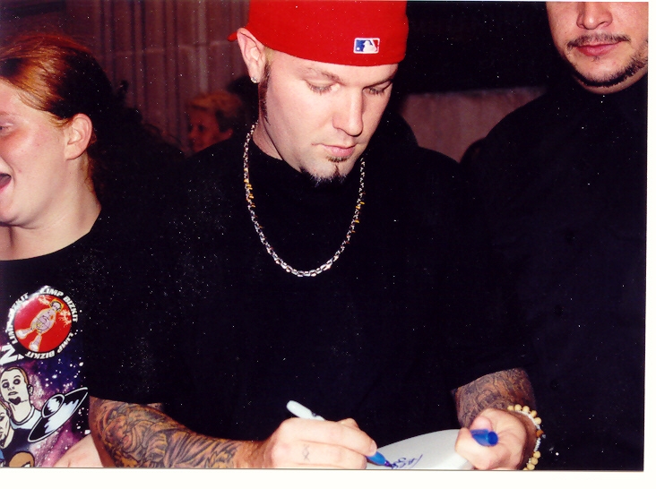 Fred Durst with RACC Trusted collector Autograph Pros
