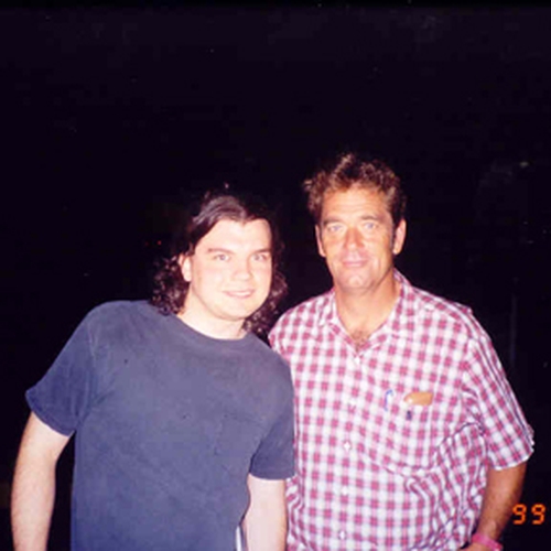 Huey Lewis with bpautographs
