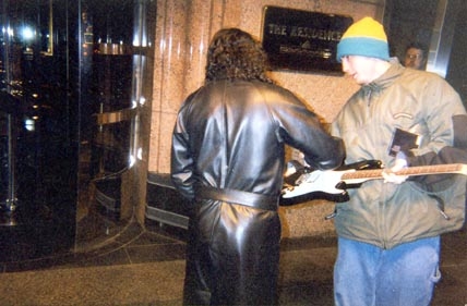 Kirk Hammett with RACC Trusted collector Autograph Pros