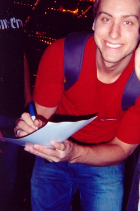 Lance Bass with RACC Trusted collector Autograph Pros