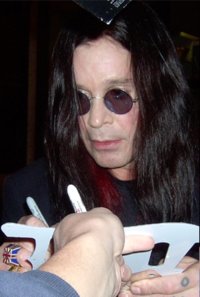 Ozzy Osbourne with RACC Trusted collector Autograph Pros