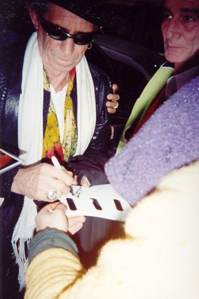 Keith Richards with RACC Trusted collector Autograph Pros