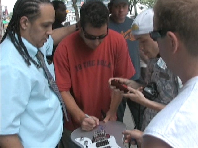 Adam Sandler with RACC Trusted collector Autograph Pros