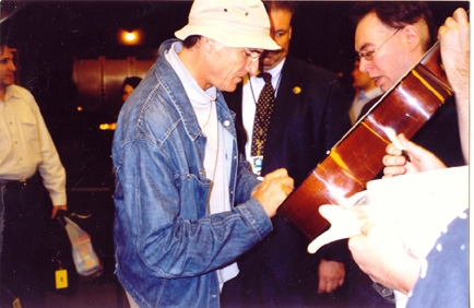 James Taylor with RACC Trusted collector Autograph Pros