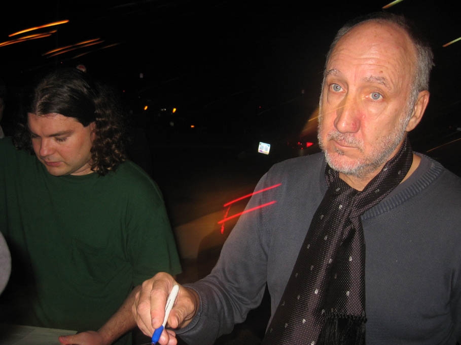 Pete Townshend with RACC Trusted collector bpautographs