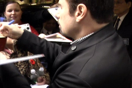 John Travolta with RACC Trusted collector Autograph Pros