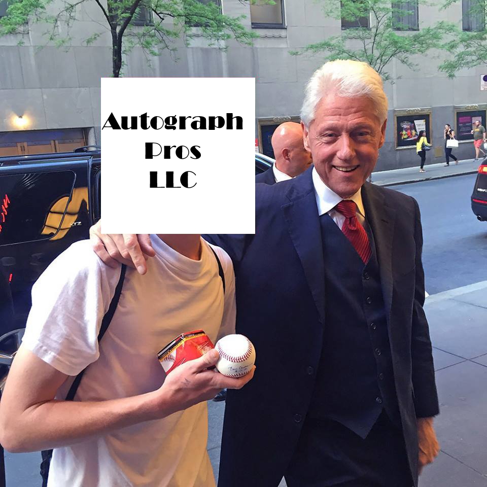 Bill Clinton with RACC Trusted collector Autograph Pros
