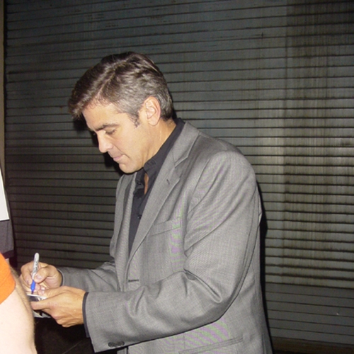 George Clooney with Autograph Pros