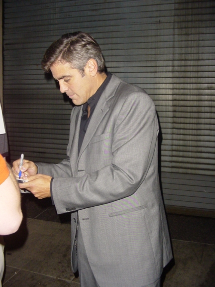George Clooney with RACC Trusted collector Autograph Pros