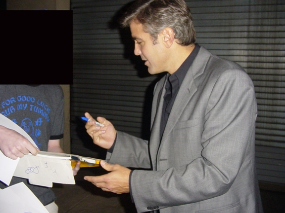 George Clooney with RACC Trusted collector Autograph Pros