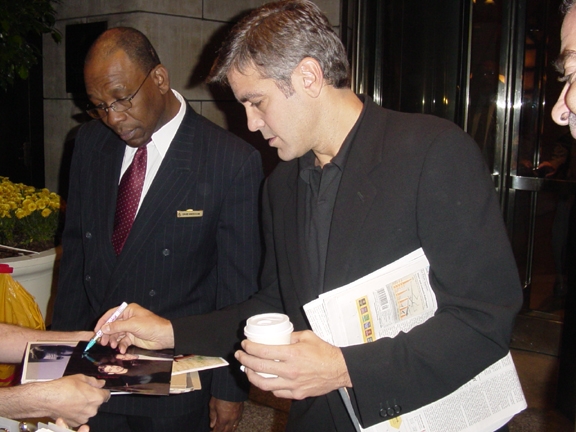 George Clooney with RACC Trusted collector Autograph Pros