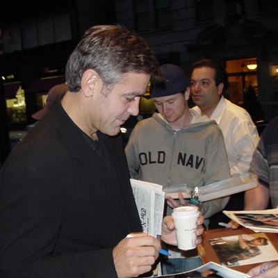 George Clooney Autograph Profile