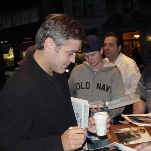 George Clooney with Autograph Pros