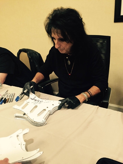 Alice Cooper with RACC Trusted collector Autograph Pros