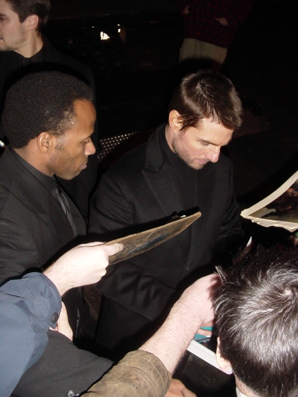 Tom Cruise with RACC Trusted collector Autograph Pros