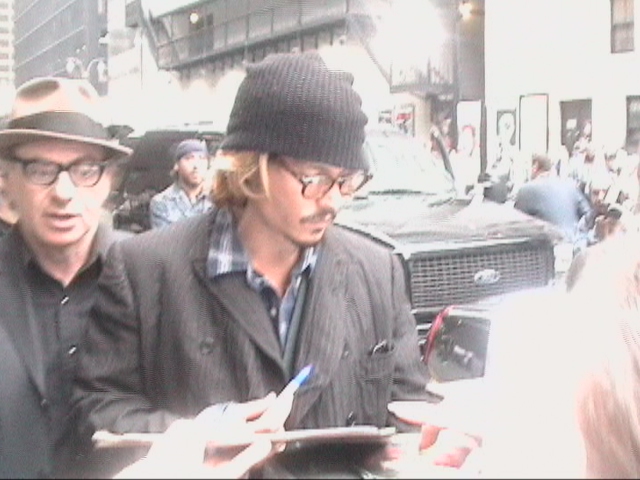 Johnny Depp with RACC Trusted collector Autograph Pros