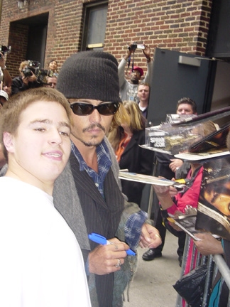 Johnny Depp with RACC Trusted collector Autograph Pros