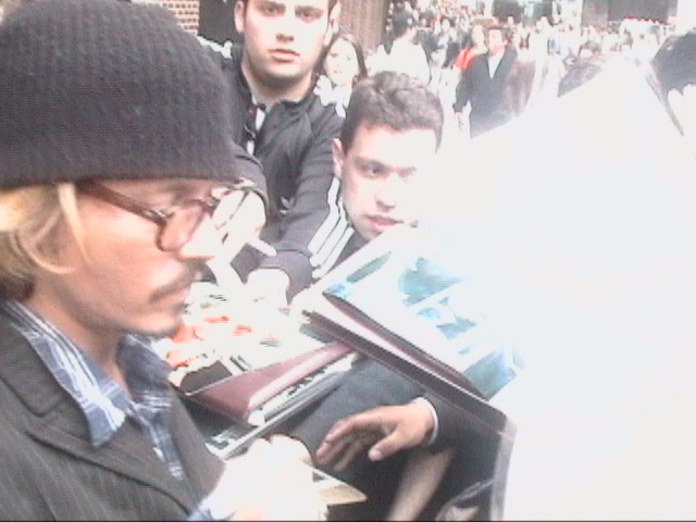 Johnny Depp with RACC Trusted collector Autograph Pros