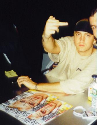 Eminem with RACC Trusted collector Autograph Pros