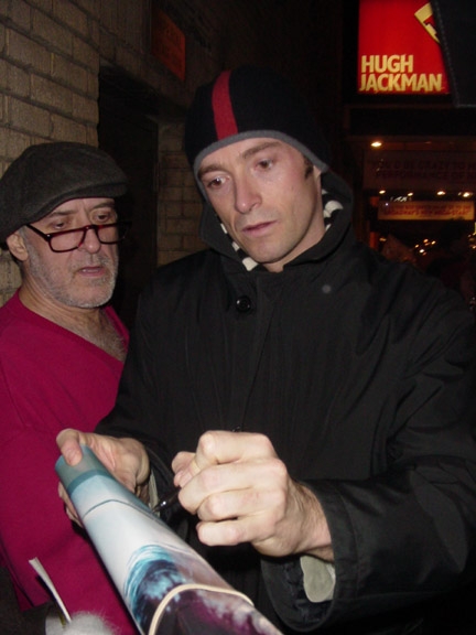 Hugh Jackman with RACC Trusted collector Autograph Pros