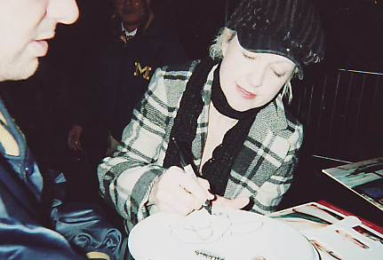 Cyndi Lauper with RACC Trusted collector Autograph Pros