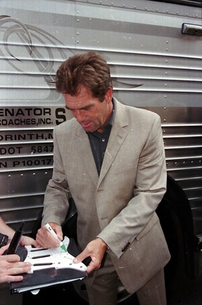 Huey Lewis with RACC Trusted collector Autograph Pros