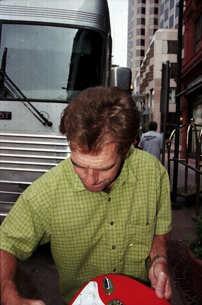 Huey Lewis with RACC Trusted collector Autograph Pros
