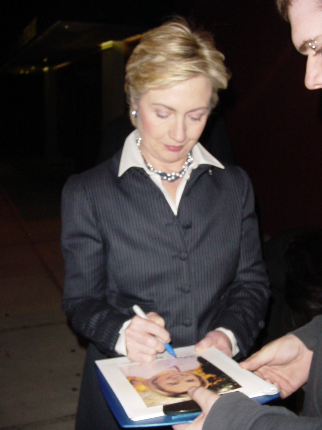 Hillary Clinton with RACC Trusted collector Autograph Pros