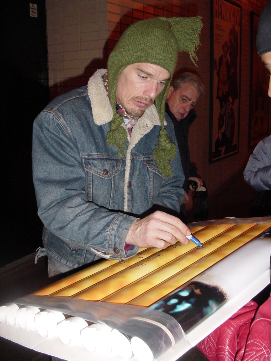Ethan Hawke with RACC Trusted collector Autograph Pros