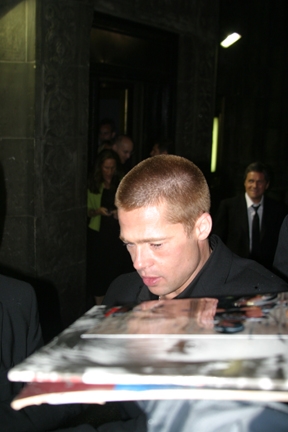 Brad Pitt with RACC Trusted collector Autograph Pros