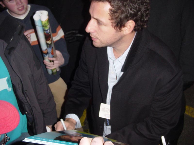 Adam Sandler with RACC Trusted collector Autograph Pros