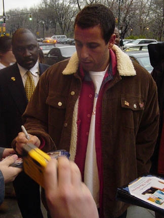 Adam Sandler with RACC Trusted collector Autograph Pros