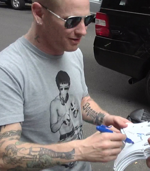 Corey Taylor with RACC Trusted collector Autograph Pros