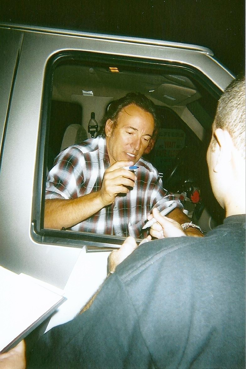 Bruce Springsteen with RACC Trusted collector Autograph Pros