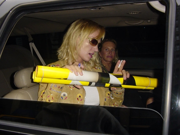 Uma Thurman with RACC Trusted collector Autograph Pros