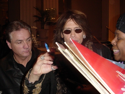 Steven Tyler with RACC Trusted collector Autograph Pros