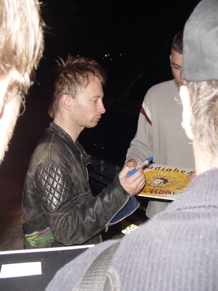 Thom Yorke with RACC Trusted collector Autograph Pros