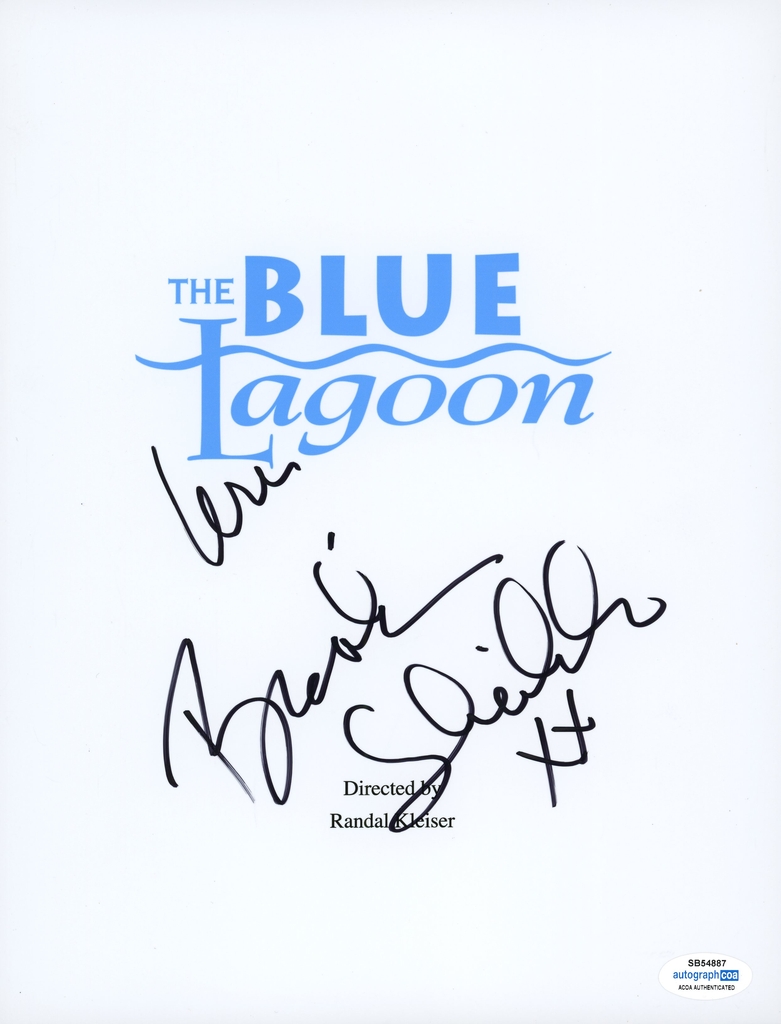 Brooke Shields (11951) Signature Database by RACC Real Autograph