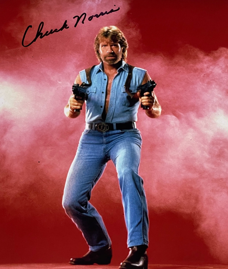 Chuck Norris (77434) Signature Database by RACC Real Autograph
