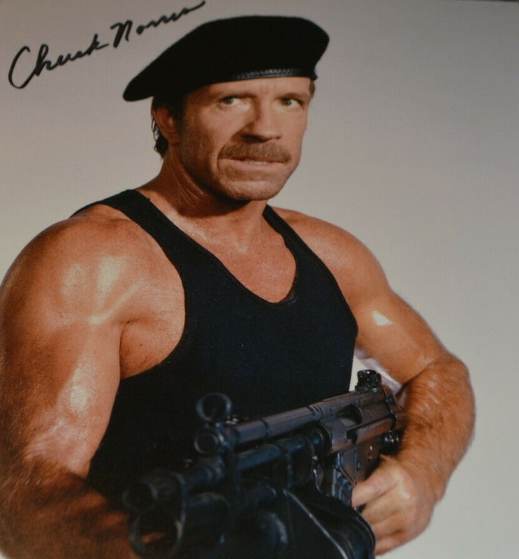 Chuck Norris (77487) Signature Database by RACC Real Autograph