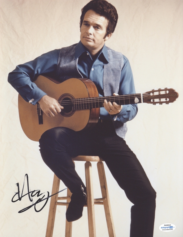 Merle Haggard (61981) Signature Database by RACC - Real Autograph ...